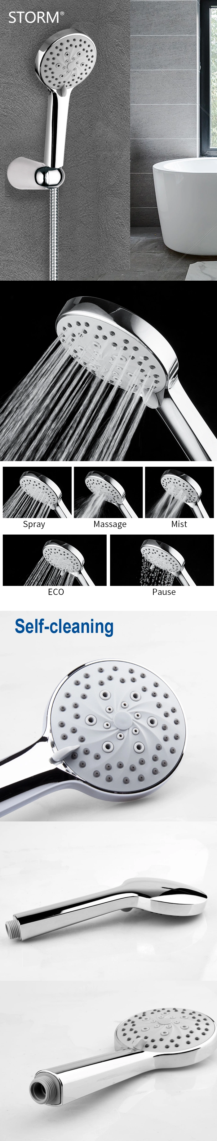 Manufacture High Quality Hand Shower Head with More Functions