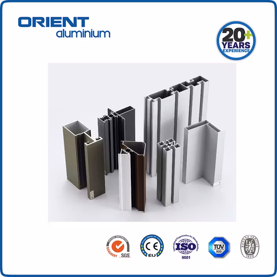 Orient 6063 T351-T851 Extrusion Aluminum Profile and Bar Supplier for Muaritius Sliding Window