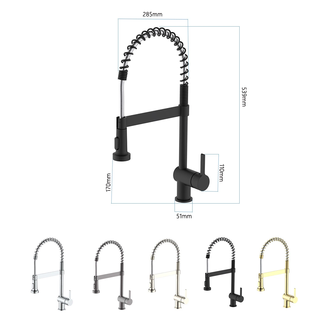 Kitchen Telescopic Spr Tube Rotary Faucet