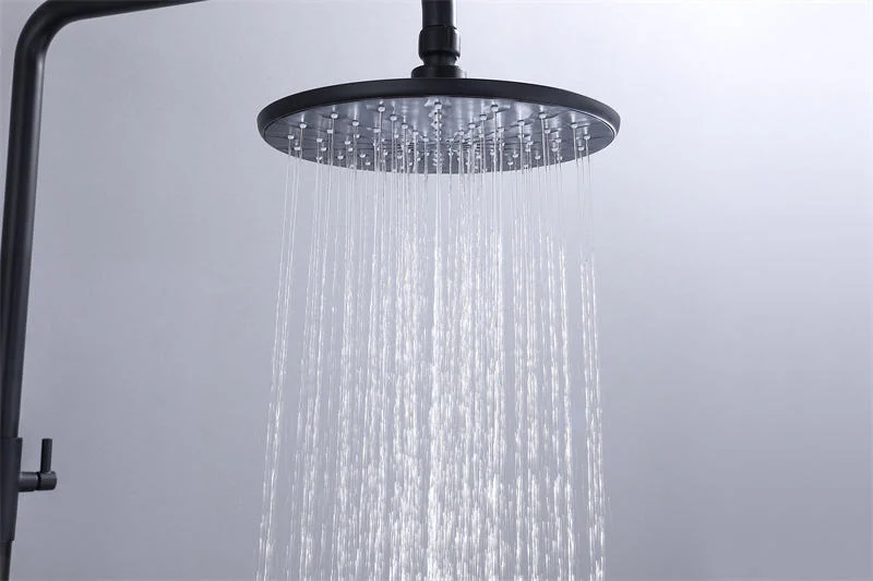 Shower System with Sprayer Bathroom Pressure Rainfall Shower Head Black Shower Faucet Sets