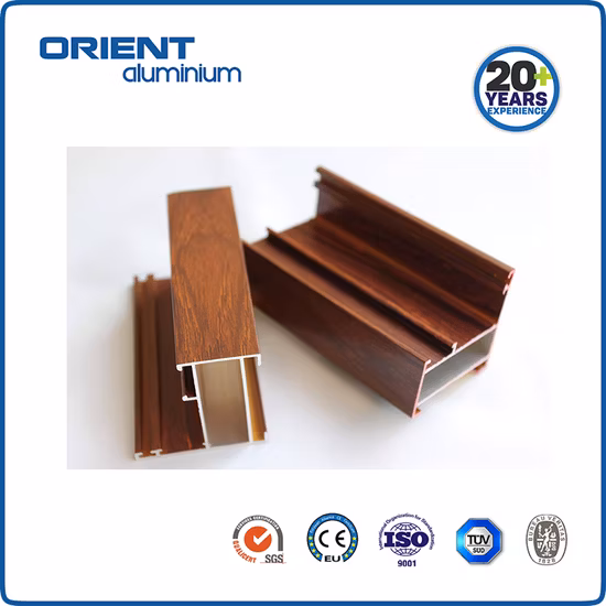 Orient 6063 T351-T851 Extrusion Aluminum Profile and Bar Supplier for Muaritius Sliding Window