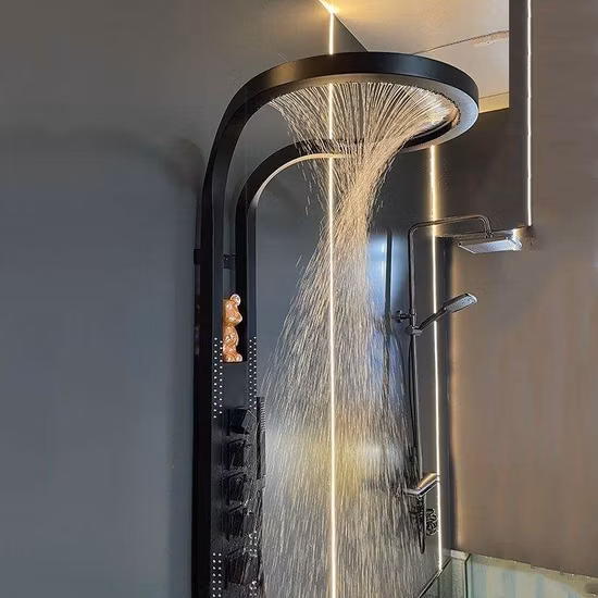 Douche à effet pluie, Douche à effet pluie, Pommeau de douche, Ensemble de douche, Panneau de douche, Pommeau de douche à effet pluie