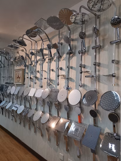 Ensemble de douche à 3 fonctions en ABS chromé, sanitaires de salle de bains, colonne de barre coulissante de douche