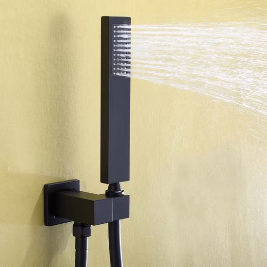 Pommeaux de douche à effet de pluie et cascade, nouveau design, avec douchette à main