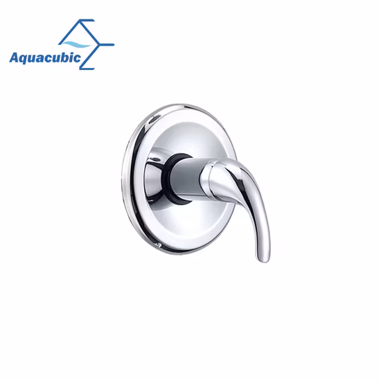 Système de robinet de baignoire et de douche moderne à poignée unique Aquacubic avec simple