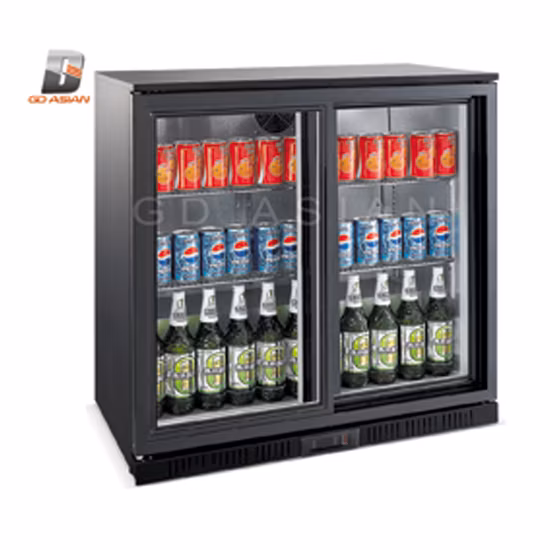 barre arrière de refroidisseur de porte coulissante en verre de taille de 850mm 900mm mini